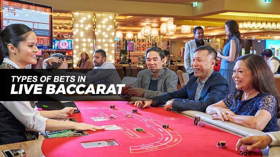 Live baccarat bet types